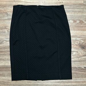 White House Black Market Classic Black Pencil Skirt - Sleek Workwear. Size 12